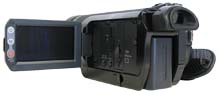 Perspektiva Sony HC9 s otevřeným LCD (Kliknutí zvětší)