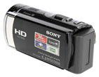 Zadní perspektiva Sony HDR-CX190 (Kliknutí zvětší)