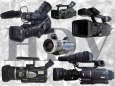 Názorná koláž prvních HDV-Videokamer tohoto formátu