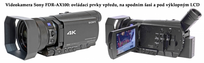 Videokamera Sony FDR-AX100: Manuální ovládání... Videokamera Sony FDR-AX100: Manuální ovládání...