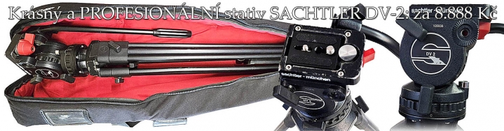 PROFESIONÁLNÍ STATIV SACHTLER DV-2 za hubičku...