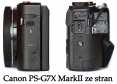 Canon PowerShot G7X MarkII z levého i pravého boku