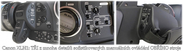 Krásná HDV-Videokamera Canon XHLH1 a její MANUÁLY