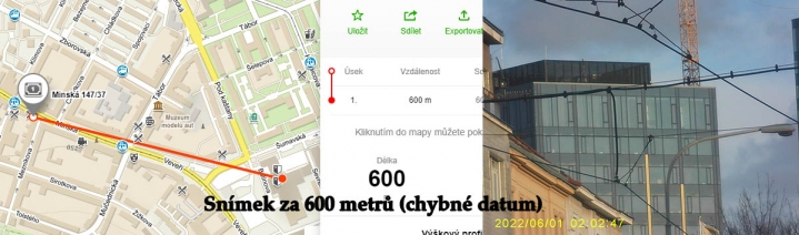 Názorný snímek přiblíženého objektu na 600 metrů... 