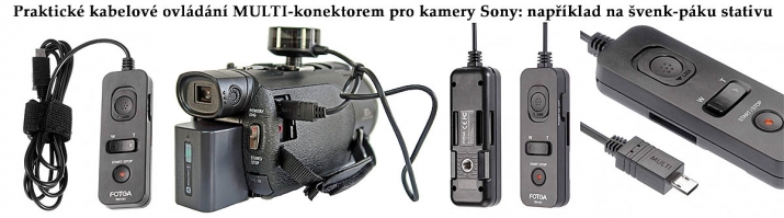 Dálkové kabelové ovládání RM-VS1 pro vše od Sony Dálkové kabelové ovládání RM-VS1 pro vše od Sony