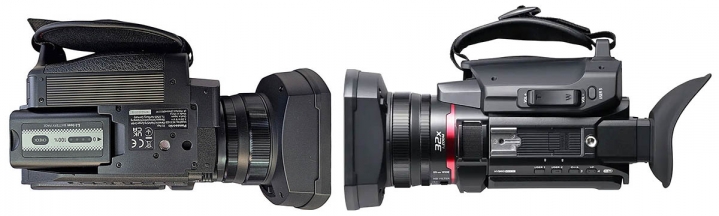 Panasonic HC-X1600 v detailech spodního a horního šasi