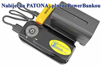 Externí nabíječka PATONA: propojení s PowerBankou
