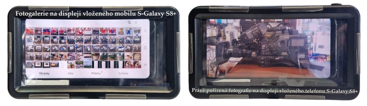 Podvodní pouzdro T-P IPX8 - Fotogalerie na displeji MT Podvodní pouzdro T-P IPX8 - Fotogalerie na displeji MT