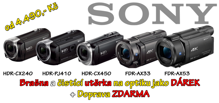 Videokamery Sony: Modely z podzimní akce 2018... Videokamery Sony: Modely z podzimní akce 2018...