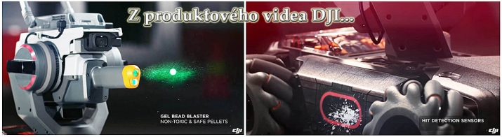 Ukázky z produktového videa DJI - z boje Robotů... 