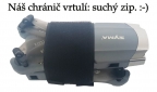 Originální chránič vrtulí z naší dílny: široký suchý zip...