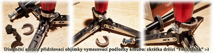 Konečná fáze výroby aretace pro trojnožku Manfrotto